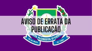 Aviso de errata da publicação pregão eletronico nº 49/2025/registro de preço