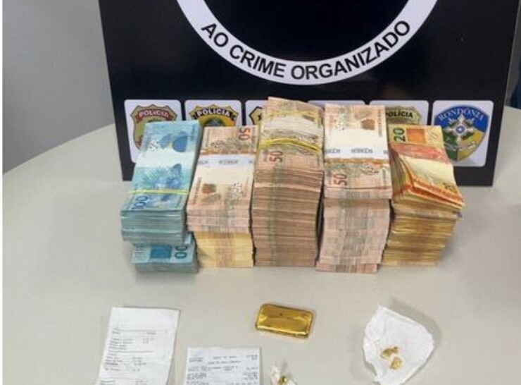 Homem é preso com R$ 245 mil e barra de ouro durante ação da FICCO/RO