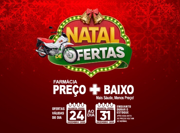 Promoção Natal de Ofertas na Farmácia Preço Baixo, confira!