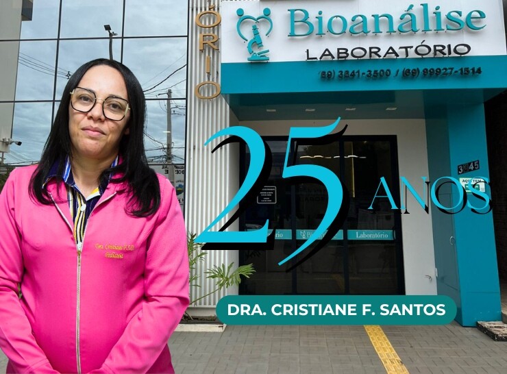 Dra. Cristiane F. Santos, faz parte da Equipe Bioanálise!