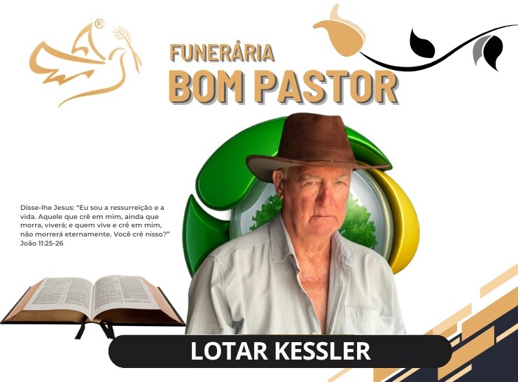 A Funerária Bom Pastor comunica o falecimento de Lotar Kessler