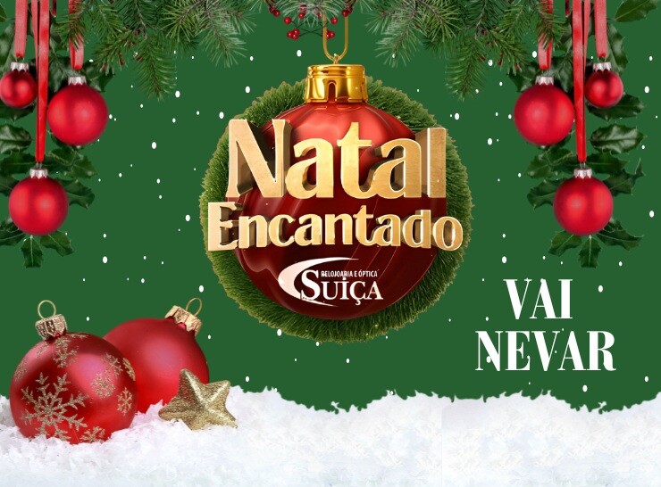 ✨❄️ Neste dia 20 de dezembro, às 18h, vai nevar aqui na Relojoaria e Óptica Suíça! ❄️✨