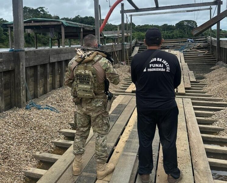 PF, Funai e Ibama deflagram operação contra garimpo ilegal no Rio Guaporé/RO