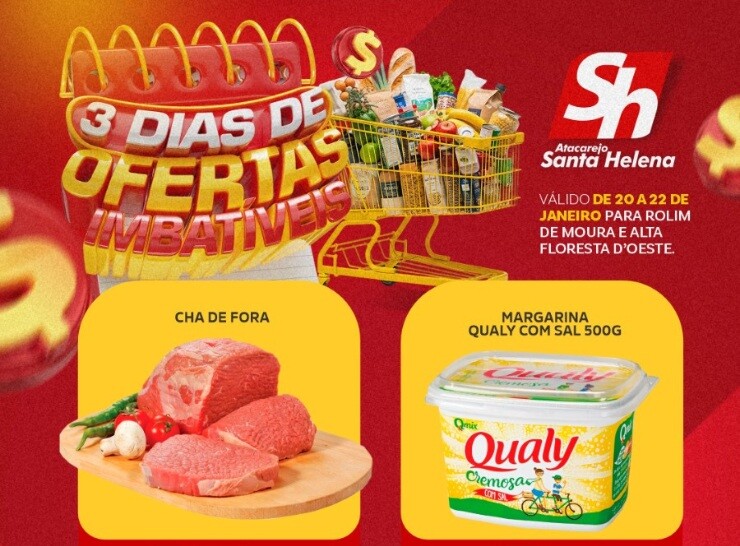 3 Dias de Ofertas Imbatível Atacarejo Santa Helena de 20 a 22/01,confira!