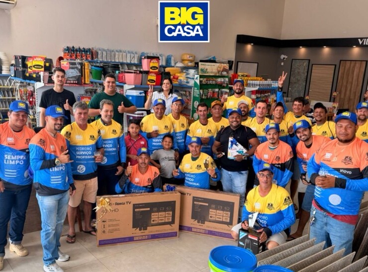 Big Casa gratifica os destaques do ano: Construtores e Pintores são premiados com TVs e equipamentos