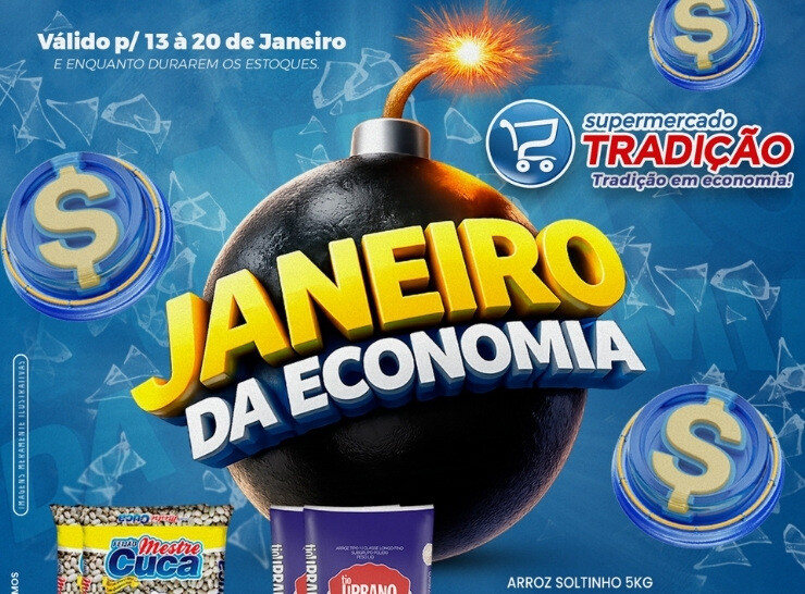 🛒🛒🏃🏻‍♀️🏃🏻‍♂️ Janeiro da Economia no Supermercado Tradição🛒🏃🏻‍♂️🏃🏻‍♀️