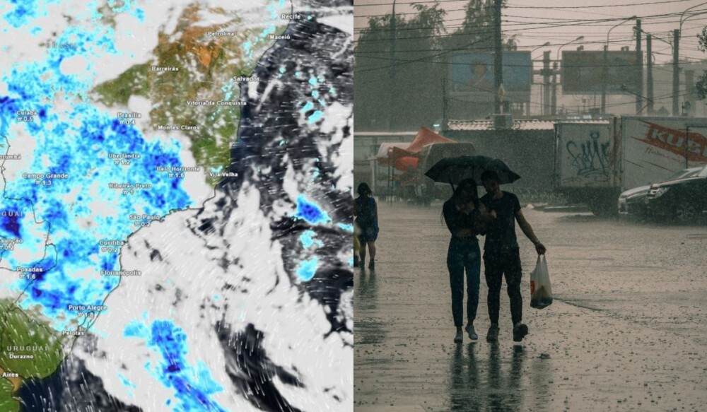 Novo ciclone quebra onda de calor e pode trazer mais de 150mm de chuva ao Brasil