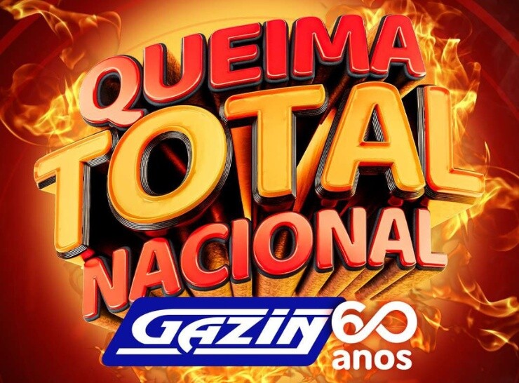 Queima Total Nacional Gazin 60 anos, ofertas válidas até 11 de janeiro!
