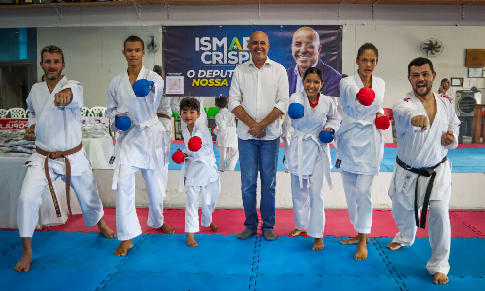 Deputado Ismael Crispin fortalece projeto social de karatê em Ouro Preto do Oeste e Vale do Paraíso