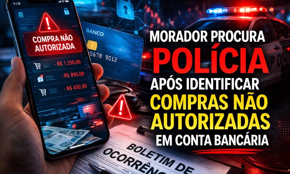 Alto Alegre – Morador procura Polícia após identificar compras não autorizadas em conta bancária