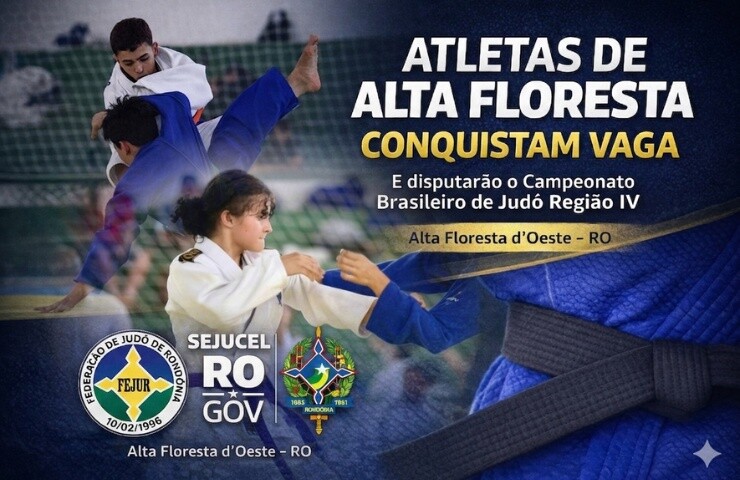 Atletas de Alta Floresta conquistam vaga e disputarão o Campeonato Brasileiro de Judô Região IV