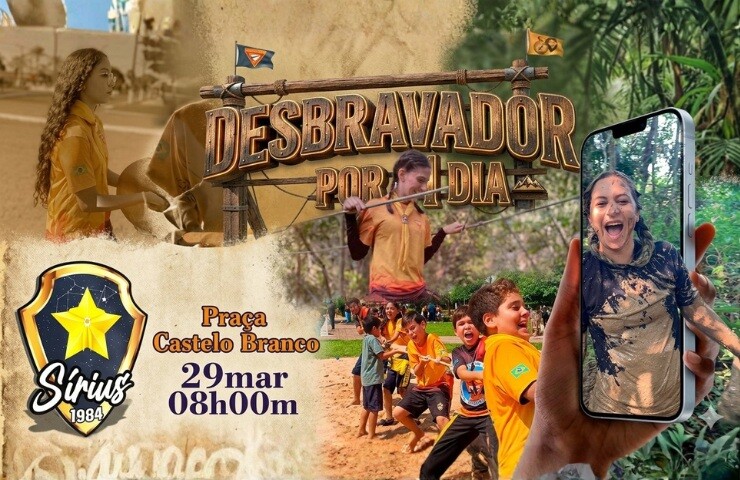 Desbravador por um Dia: A Aventura que Você Estava Esperando, neste domingo dia (29)