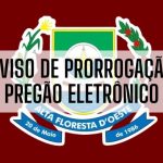 Aviso de prorrogação licitação pregão eletrônico n 10-2026
