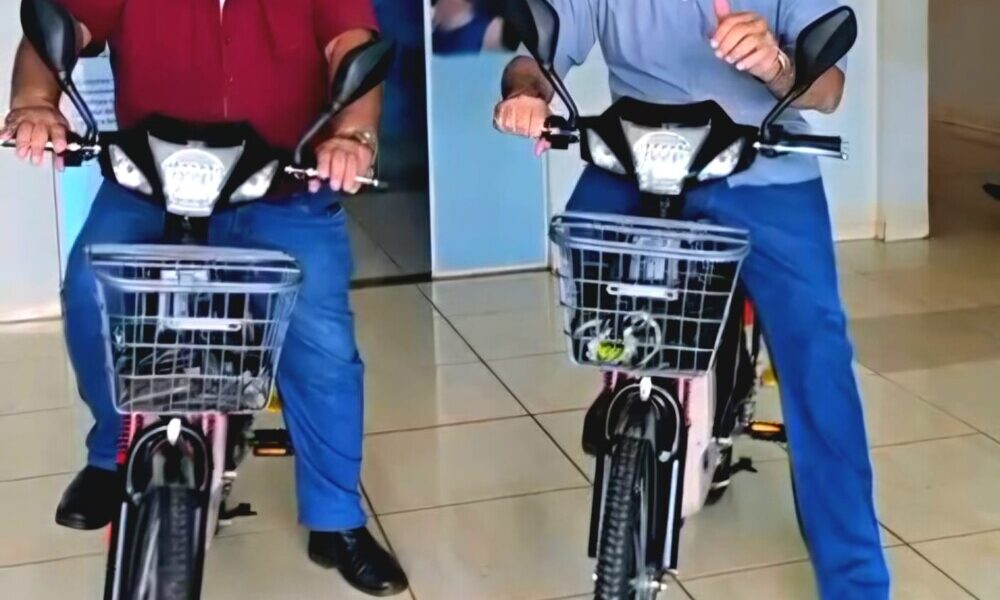 Bicicletas elétricas reforçam o trabalho dos agentes comunitários de saúde em Cabixi