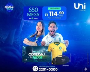 🚀 Conexão do Hexa: Sua internet nível seleção, Uni Internet!
