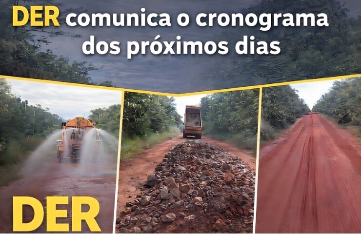 DER divulga cronograma de obras e intensifica recuperação de rodovias na Zona da Mata