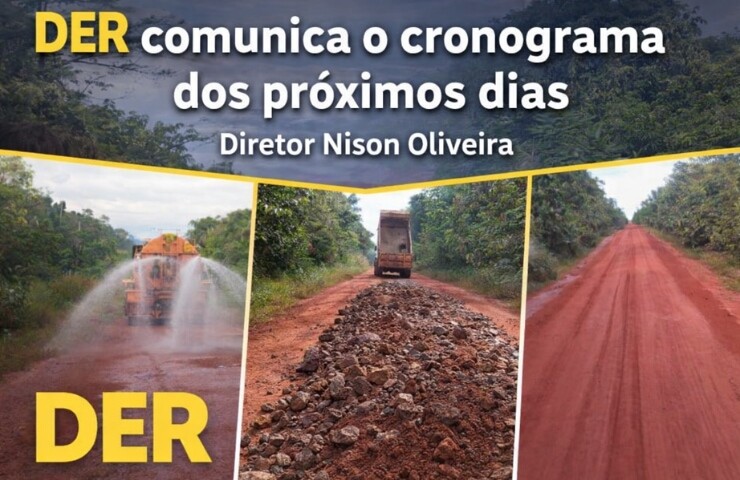 DER divulga cronograma de obras em rodovias da região e reforça compromisso com melhorias