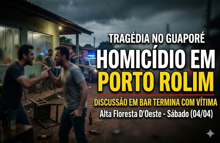 Urgente: Discussão em bar termina em homicídio em Porto Rolim do Guaporé