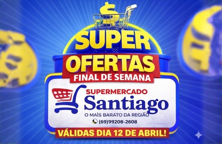 Super Fim de semana de ofertas no Supermercado Santiago, confira!
