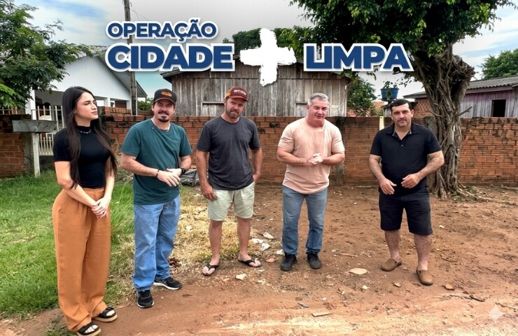 🧹O Prefeito Giovan Damo e o Vice Robson Ugolini deram o pontapé inicial na Operação Cidade Mais Limpa!