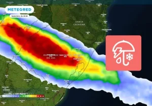 Intensa mudança do tempo traz grande queda nas temperaturas e chuvas fortes nos próximos dias