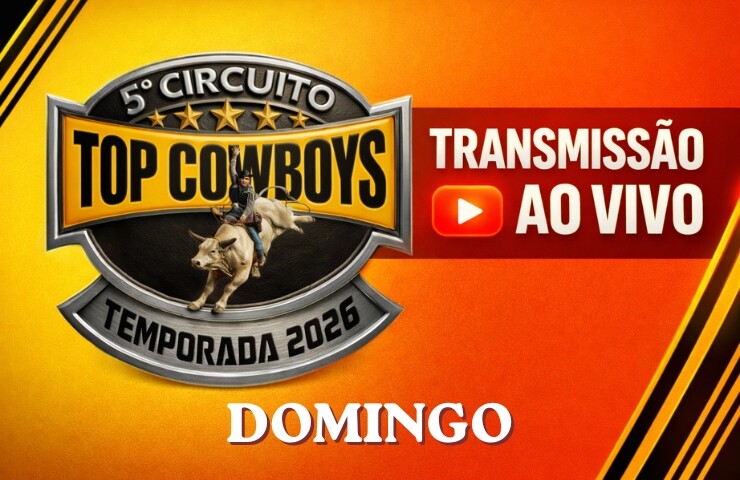 Transmissão ao vivo: 5º Circuito Top Cowboys 2026 – Domingo 19 de Abril!