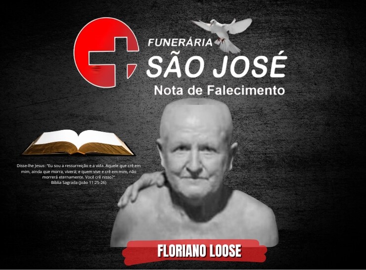 A Funerária Pax São José comunica o falecimento de Floriano Loose
