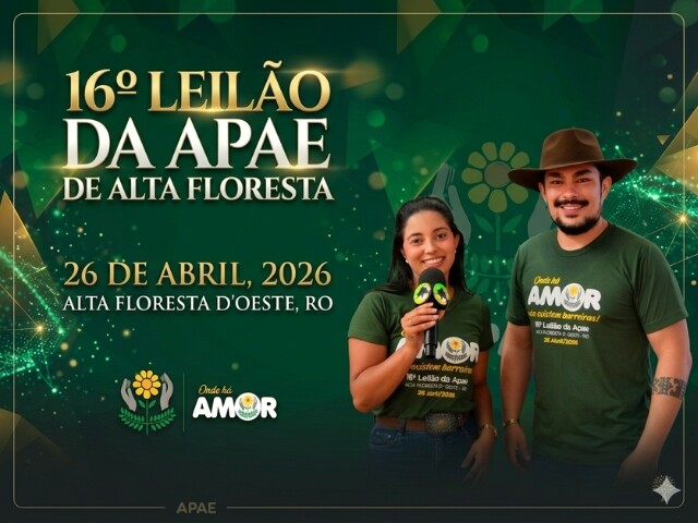 16º Leilão da APAE de Alta Floresta D’Oeste é um sucesso absoluto e supera expectativas