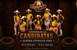 Apresentação das Candidatas a Garota Expoalta 2026 na Chopp Beer em Alta Floresta D´Oeste Ro