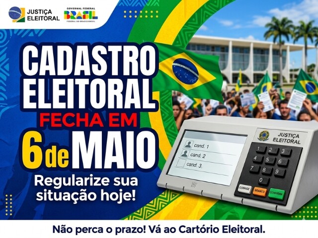 Cadastro Eleitoral Fecha em 6 de Maio: Mais de 1.300 Títulos Estão Cancelados em Alta Floresta Ro
