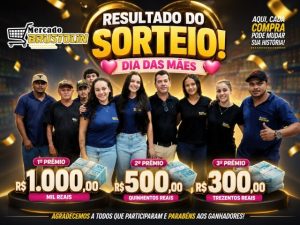 Mercado Brustolin Celebra o Dia das Mães com Sorteio Especial de 1.800,00 em dinheiro