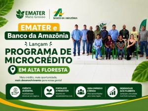Governo Federal e EMATER Lançam Programa de Microcrédito em Alta Floresta do Oeste