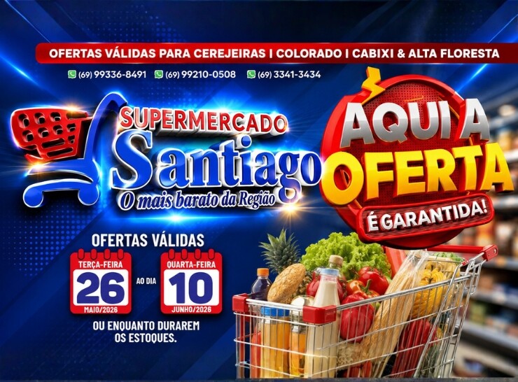 Supermercado Santiago aqui a oferta é garantida, confira!