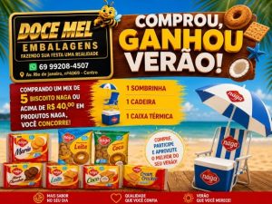 Doce Mel Embalagens lança promoção “Comprou, Ganhou Verão” com kit especial da Naga