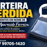 Carteira com documentos em nome de José Aparecido Ferreira é perdida e família pede ajuda para localizar