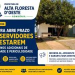 Prefeitura de Alta Floresta abre prazo para servidores contestarem mudanças em adicionais de insalubridade e periculosidade
