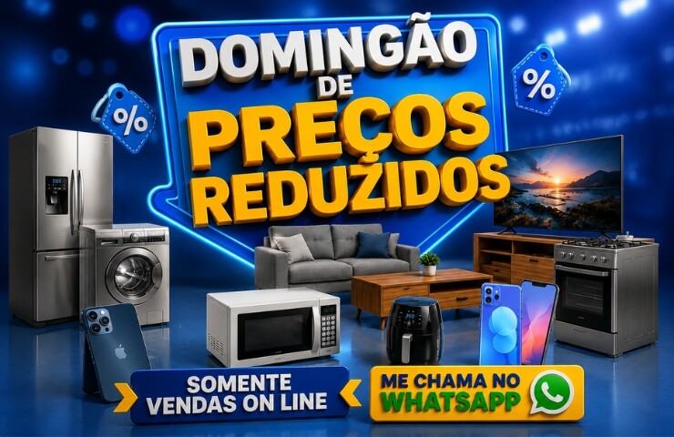 Domingão de Preços Reduzidos na Gazin traz ofertas imperdíveis em eletrodomésticos e eletrônicos