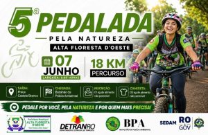 5ª Pedalada Pela Natureza será realizada no dia 7 de junho em Alta Floresta D’Oeste
