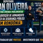 Deputado Jean destina emenda parlamentar para aquisição de armamento e reforço da segurança pública em Rondônia