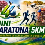 Imagens Aérea da mini Maratona dos 44 Anos de Alta Floresta D´Oeste