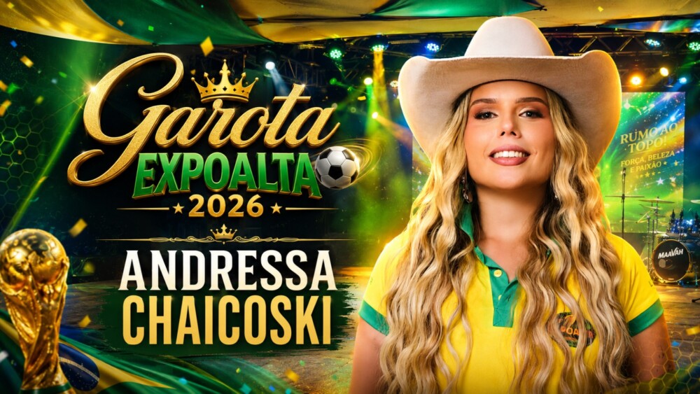 Desfile candidata a Garota Expoalta 2026 Andressa Chaicoski