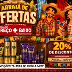 Arraiá de Ofertas da Farmácia Preço Baixo traz descontos de até 20% em Alta Floresta D'Oeste