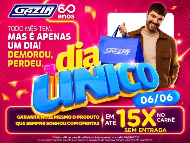 🔥 Dia Único Gazin: Ofertas Imperdíveis Neste Sábado, 06 de Junho!🔥