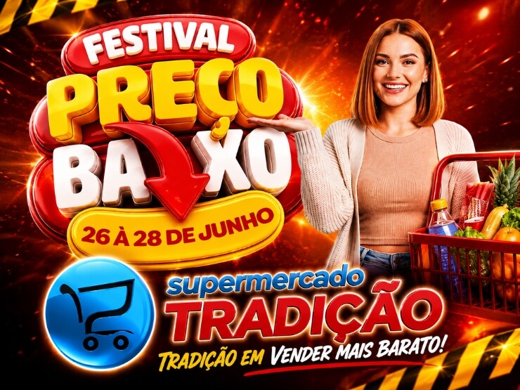 🚨Festival de preços baixos aqui no Supermercado Tradição🔥🚨