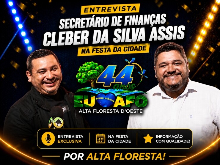 Entrevista com o secretário de finanças Cleber da Silva Assis