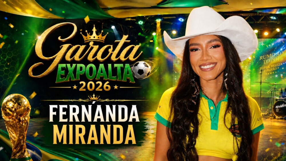 Desfile candidata a Garota Expoalta 2026 Fernanda Miranda