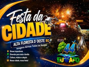 Imagens Aerea de Todas as Noites dos 44 Anos de Alta Floresta D´Oeste Ro