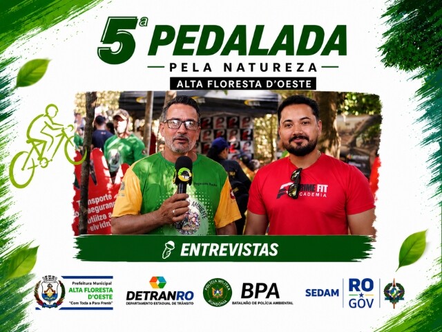 5ª Pedalada Pela Natureza – Entrevista com Empresário Michael Ítalo