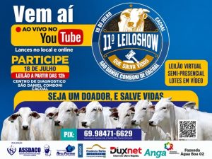 ASSDACO altera data da 11ª edição do LeiloShow e confirma evento para 18 de julho em Cacoal