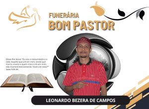 A Funerária Bom Pastor comunica o falecimento de Leonardo Bezera de Campos